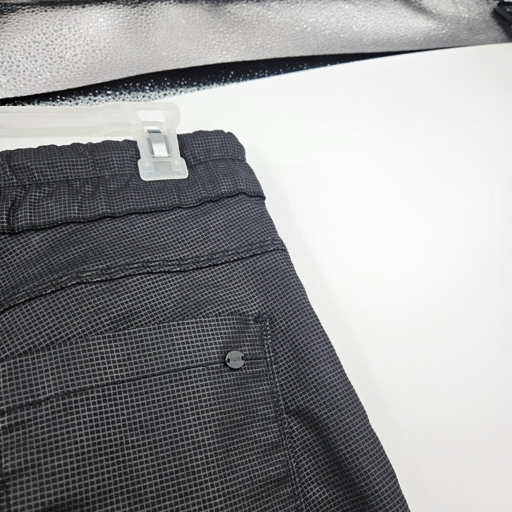 Bevy Flog Pants Black Shely Grid Drawstring Elast… - image 5